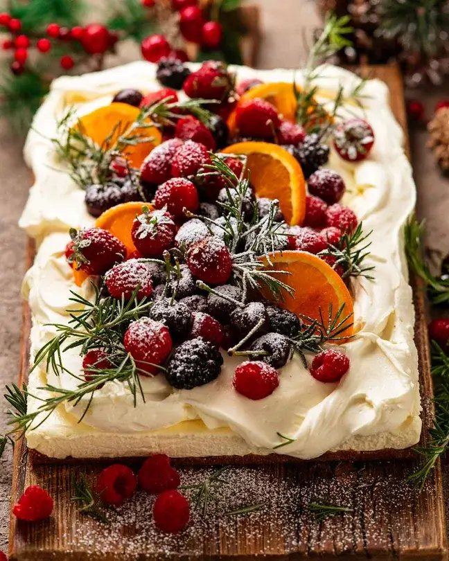 Easy Christmas Cheesecake Slab 