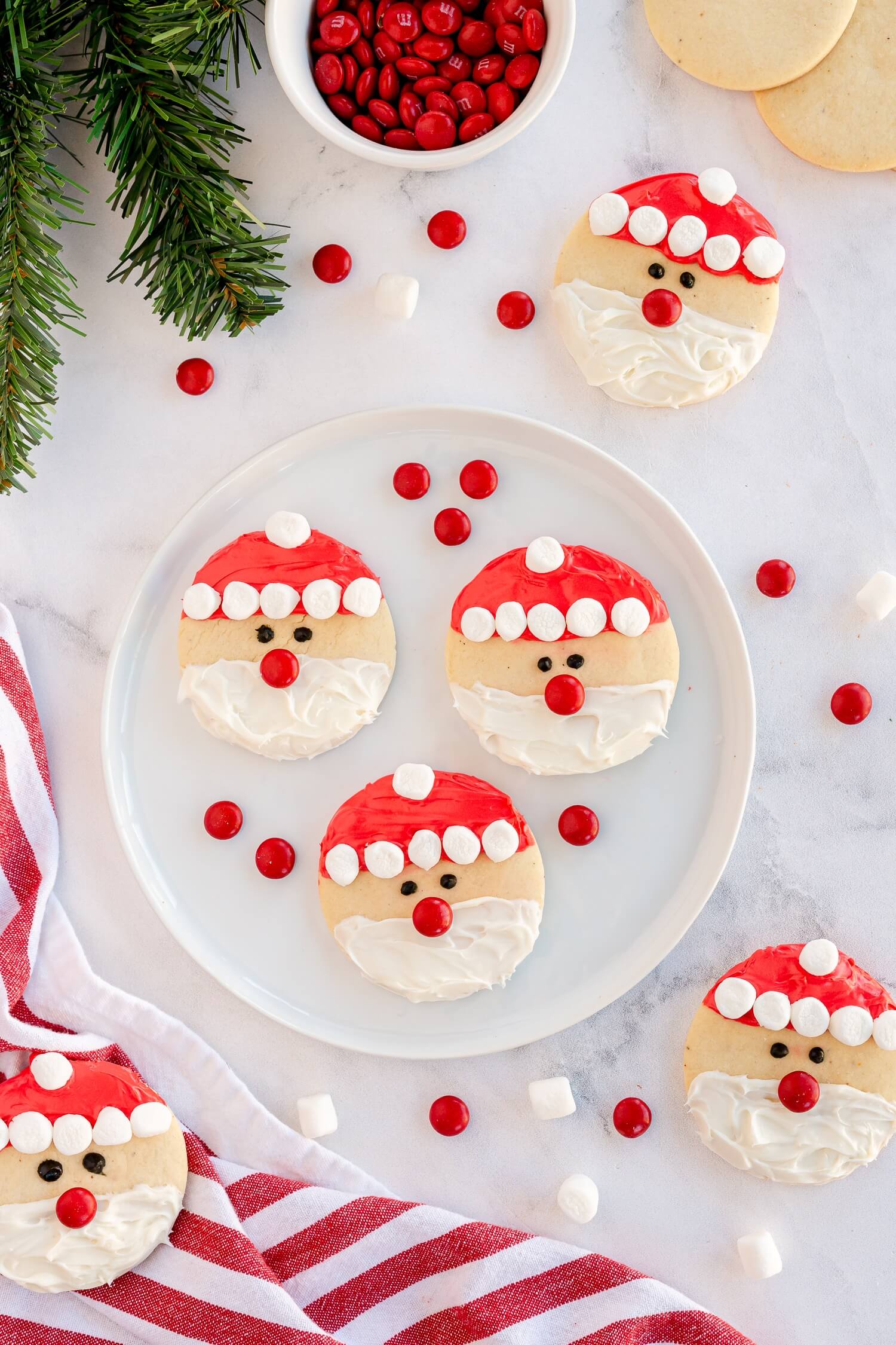 Jolly Santa Cookies