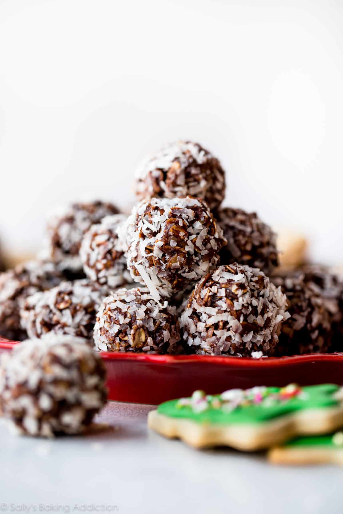 No-Bake Chocolate Coconut Snowballs