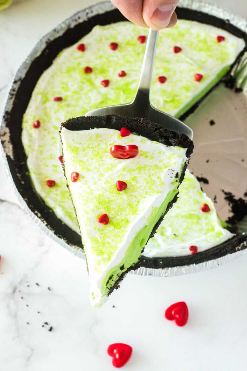 No-Bake Grinch Pie