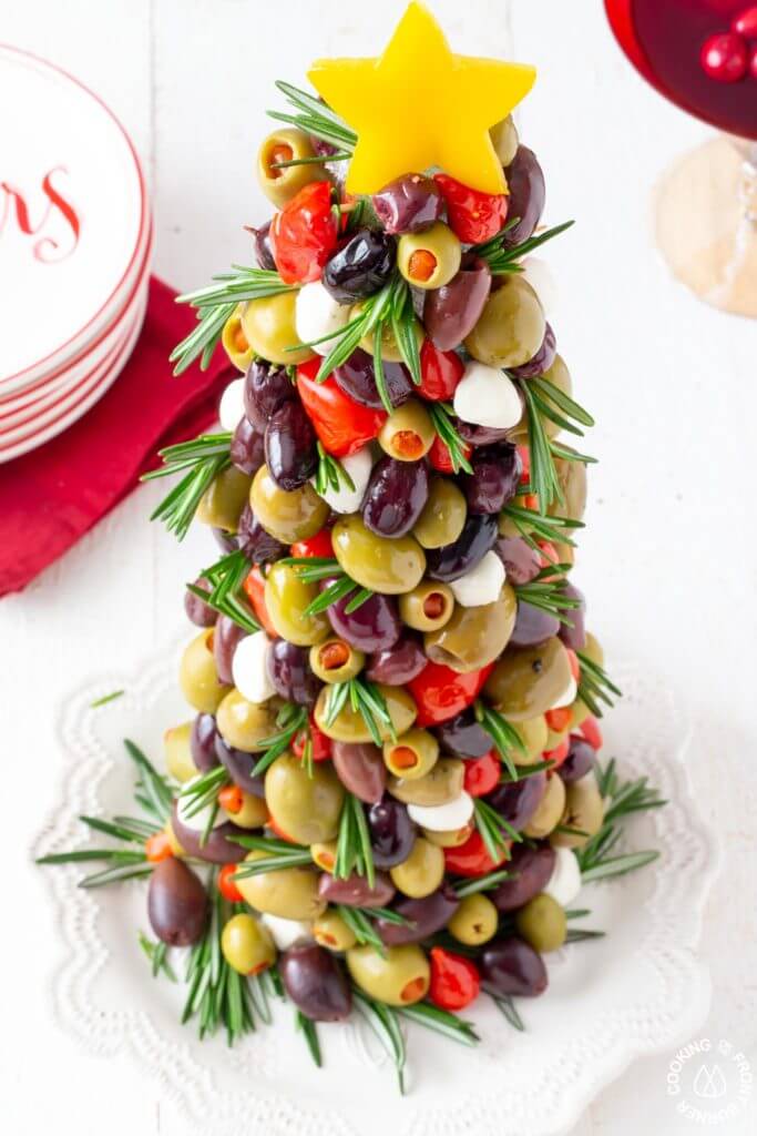 Olive Christmas Tree Appetizer