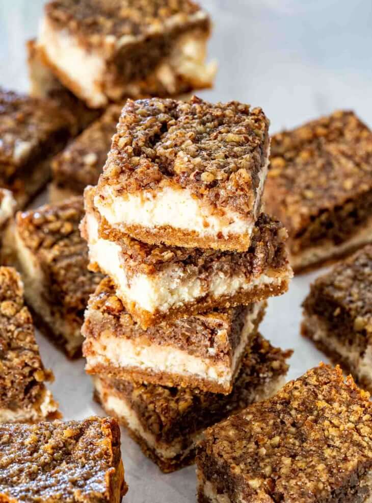 Pecan Pie Cheesecake Bars