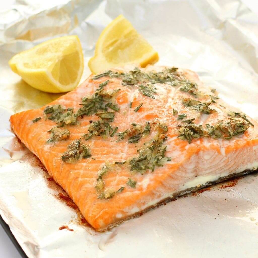 Rosemary Roasted Garlic Salmon