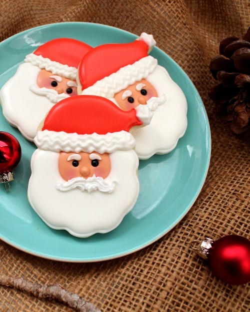 Santa Face Cookies