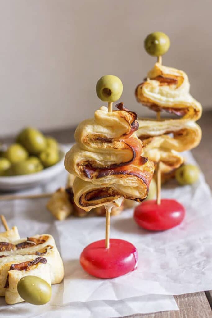 Savory Puff Pastry Christmas Tree