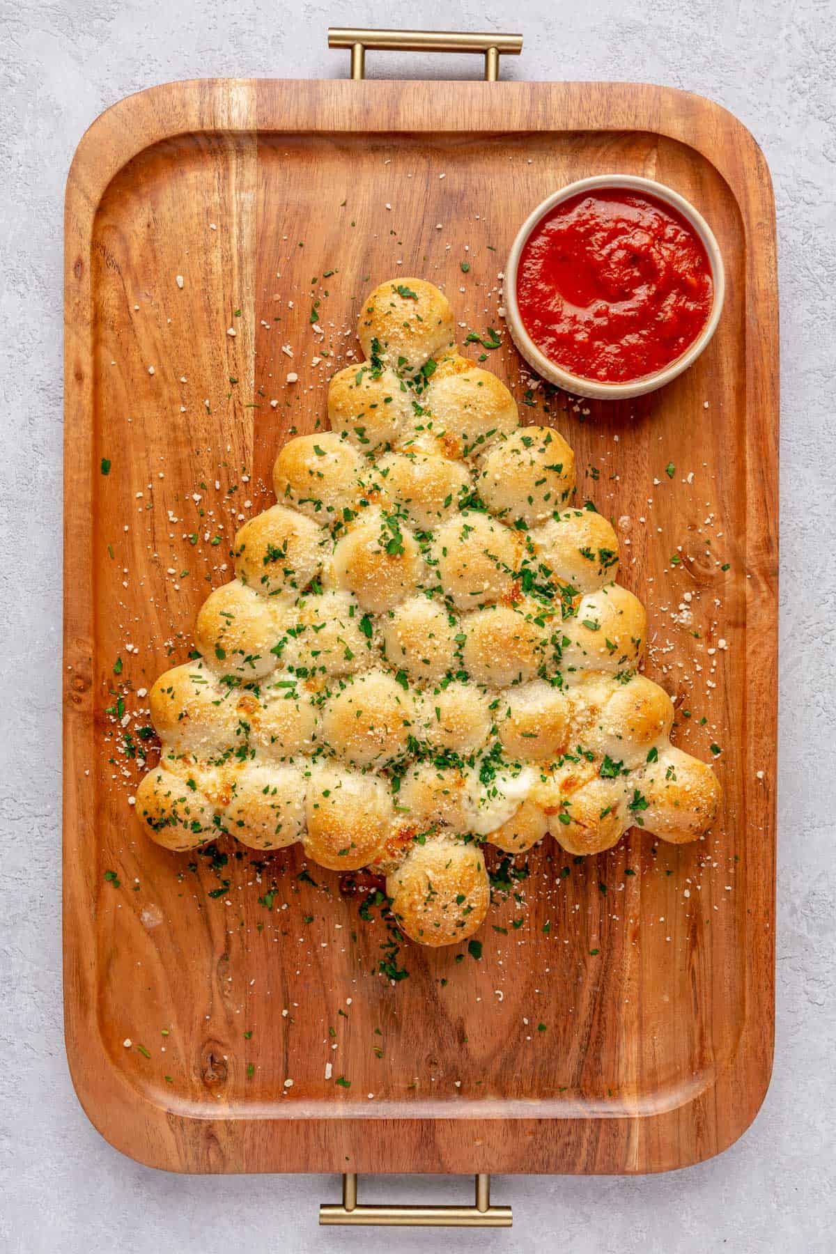 Simple Christmas Tree Pull-Apart Bread