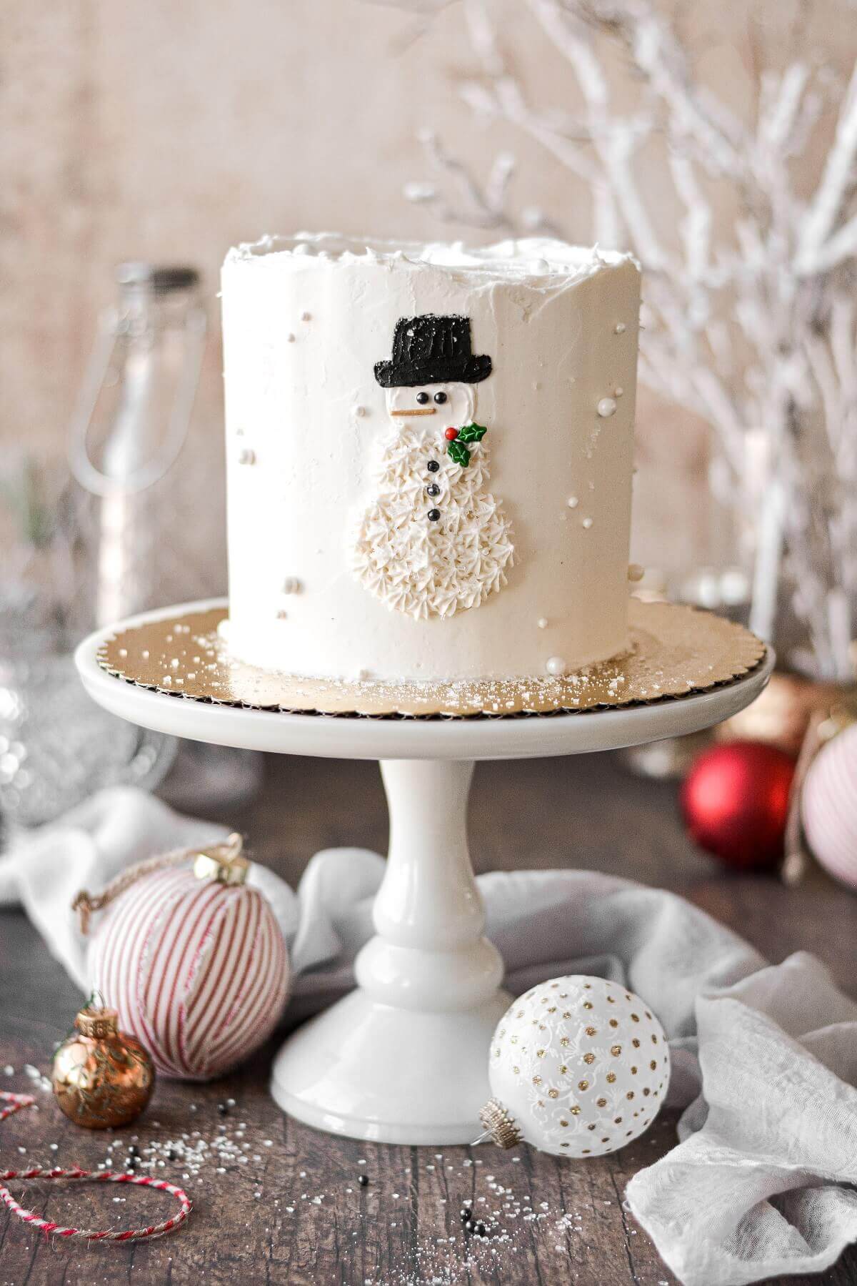 Snowman Cake For Christmas