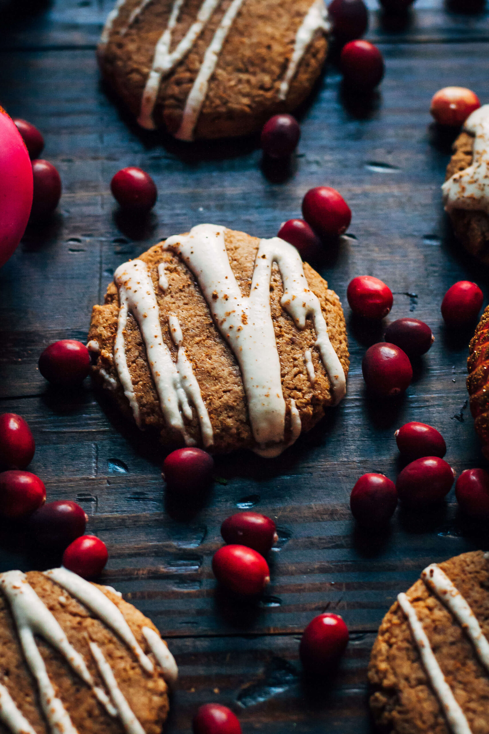 Spiced Vegan Christmas Cookies With Vanilla Almond Cream