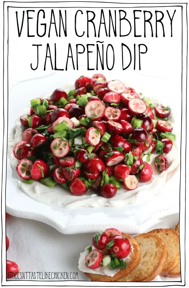 Vegan Cranberry Jalapeño Dip