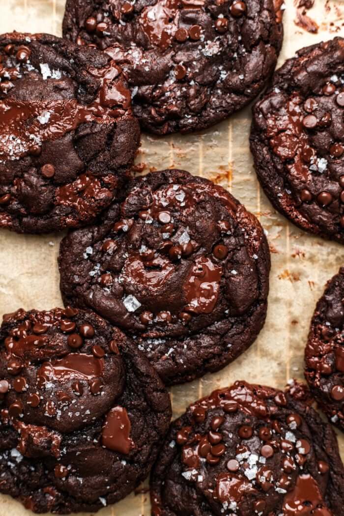 Vegan Double Chocolate Chip Cookies