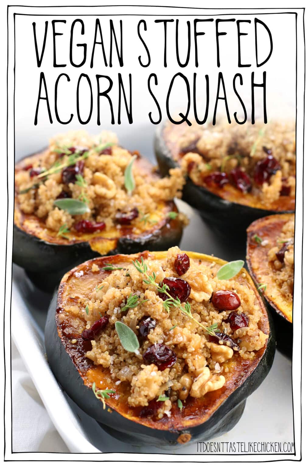 Vegan Stuffed Acorn Squash