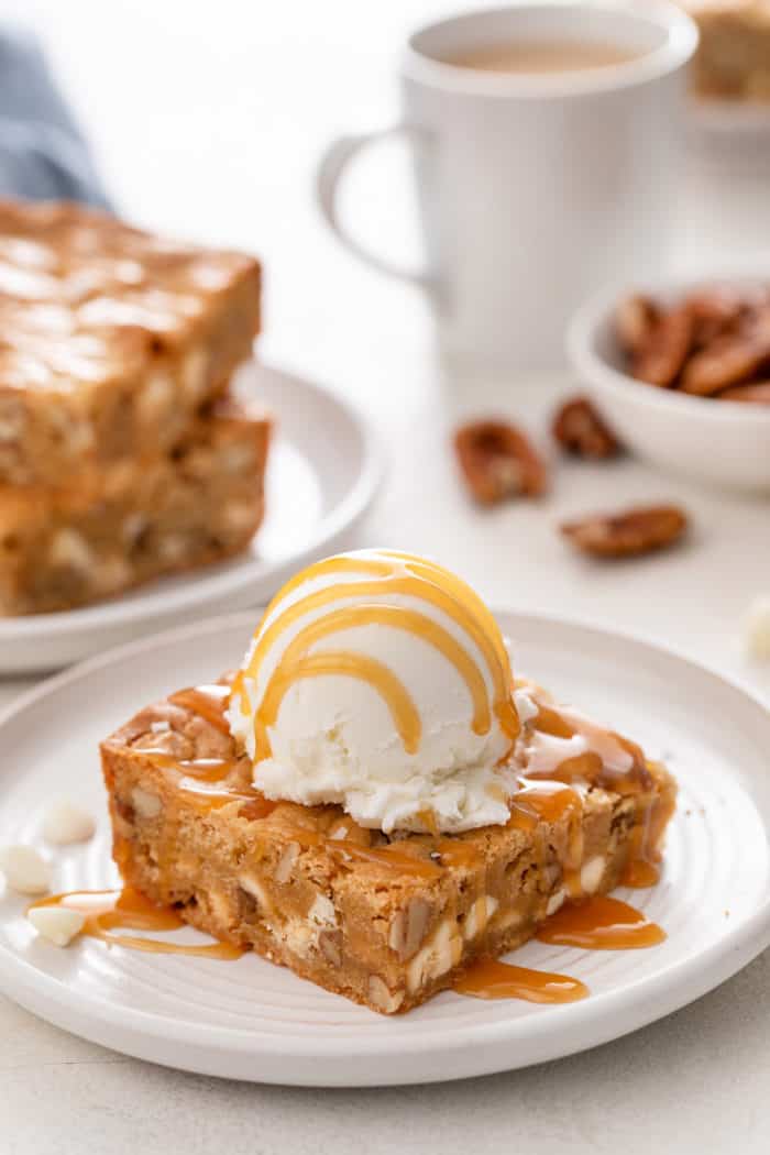 White Chocolate Pecan Blondies