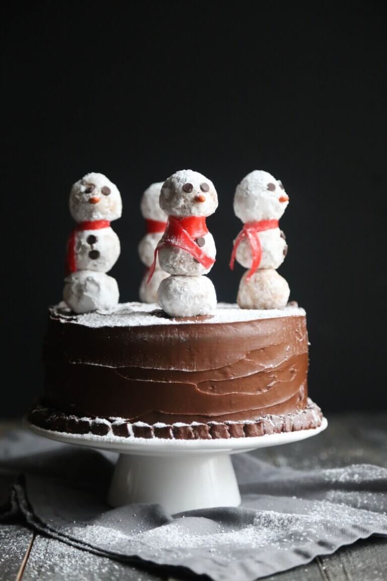 Winter Snowman Cake