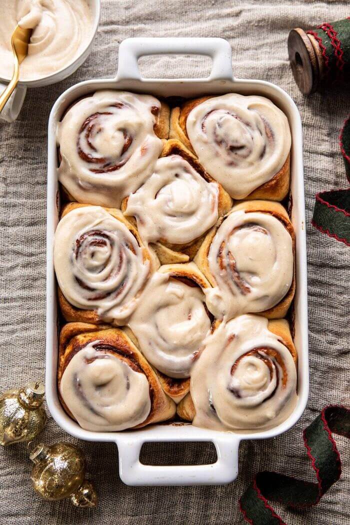 Easy Gingerbread Brioche Cinnamon Rolls