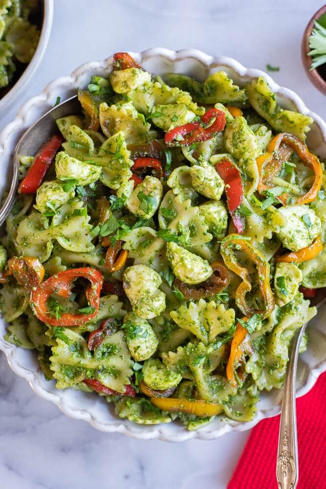 Holiday Pesto Pasta Salad