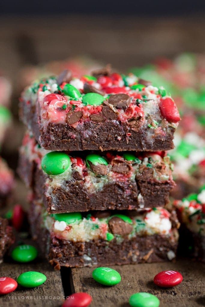 Magic Layer Christmas Brownies