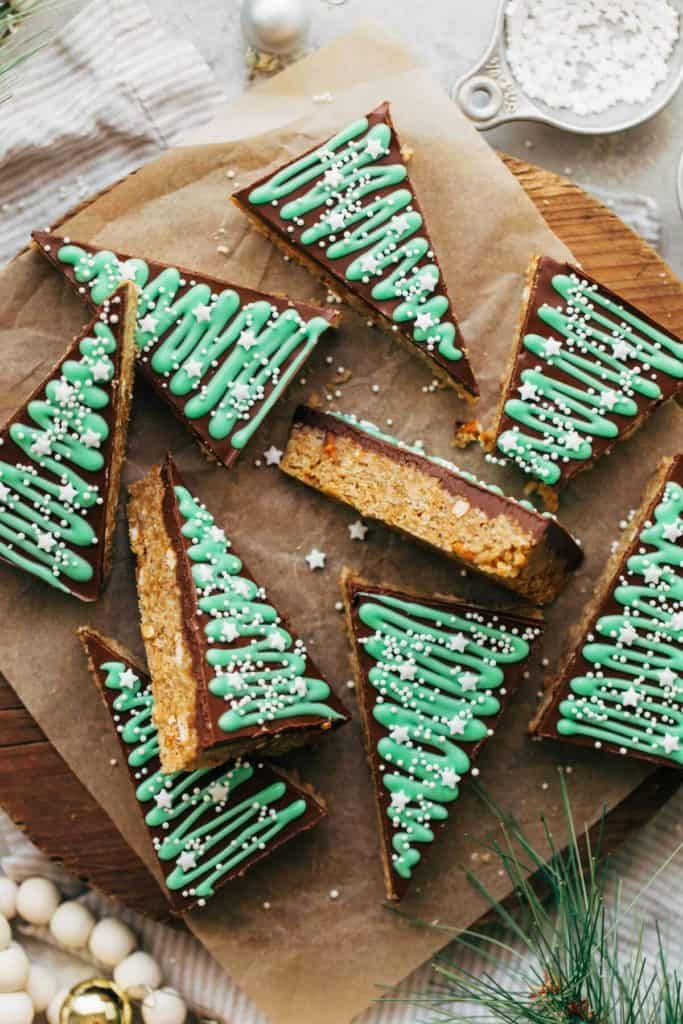 Salted Peanut Butter Christmas Trees