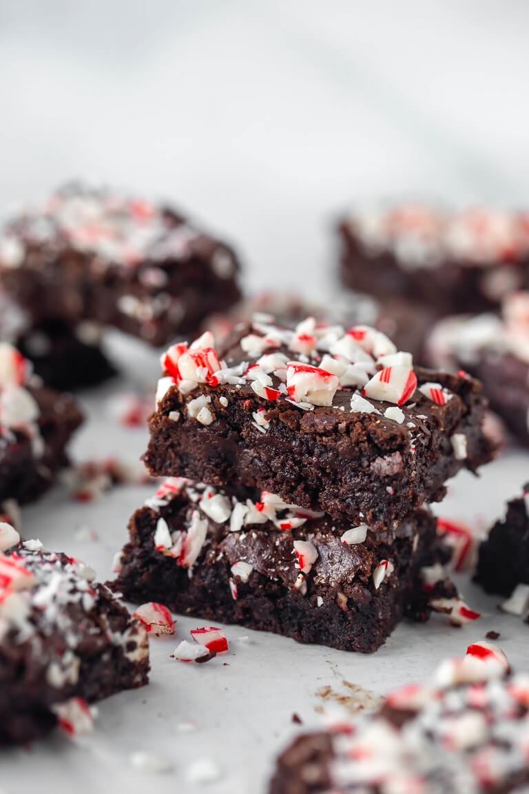 Vegan Peppermint Brownies (Gluten-Free)