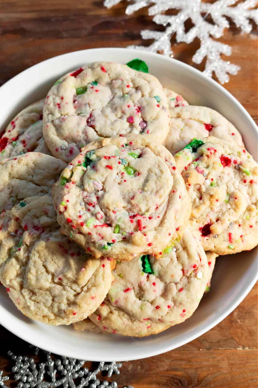 Vegan Soft Batch Funfetti Cookies