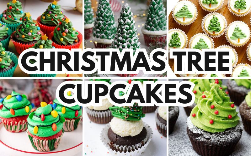 christmas tree cupcakes