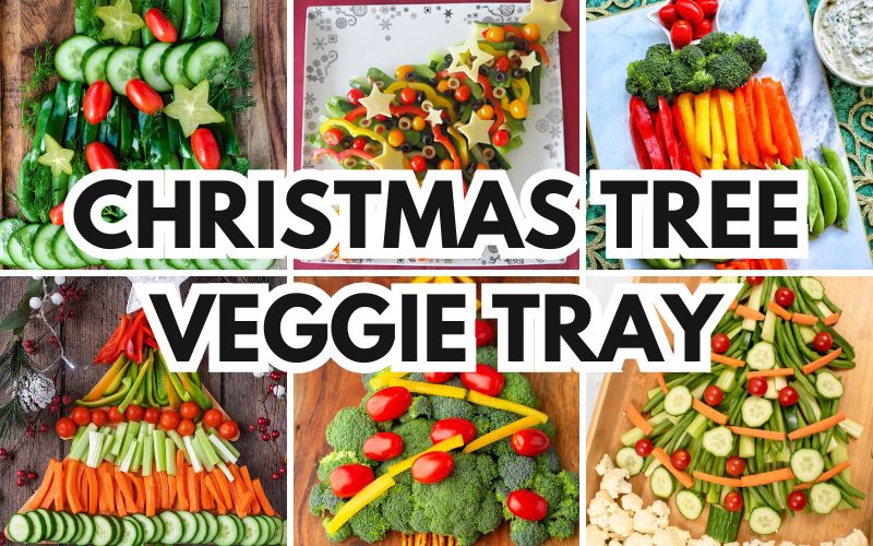 christmas tree veggie tray