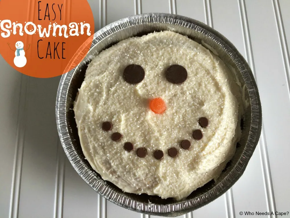 Easy Snowman Cake Recipe