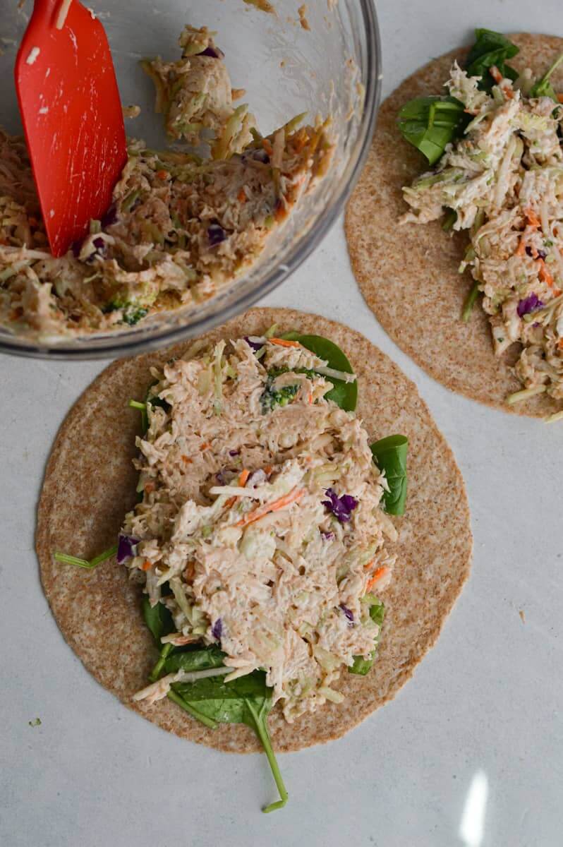 5 Ingredient Shredded Chicken Salad