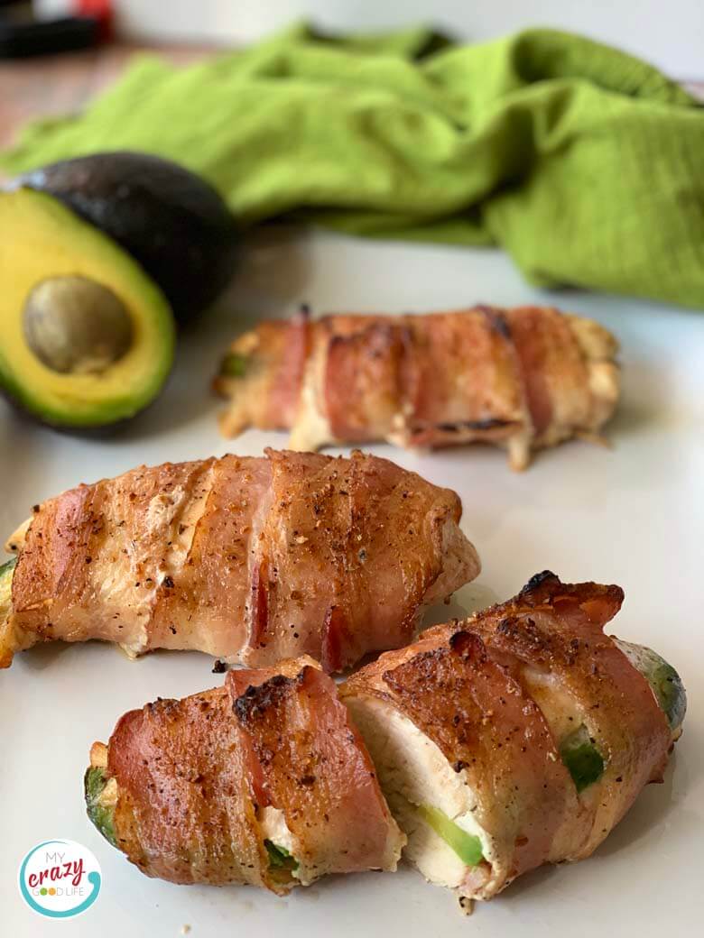 Avocado Stuffed Bacon-Wrapped Chicken Breast