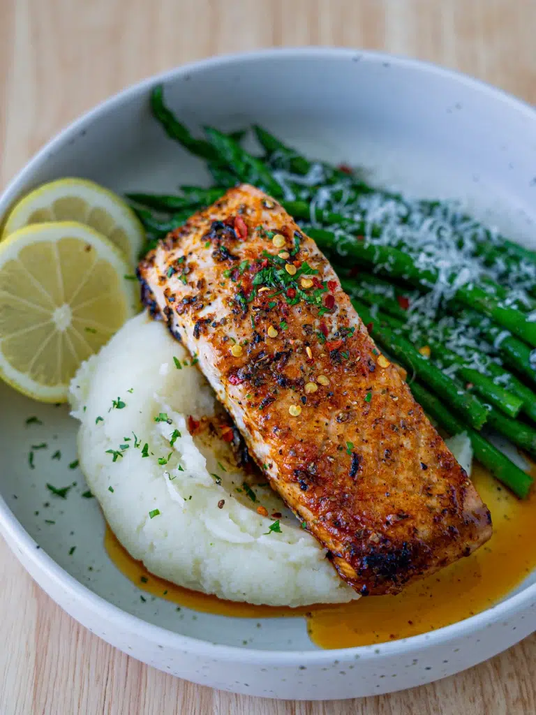 Baked Lemon Garlic Butter Salmon
