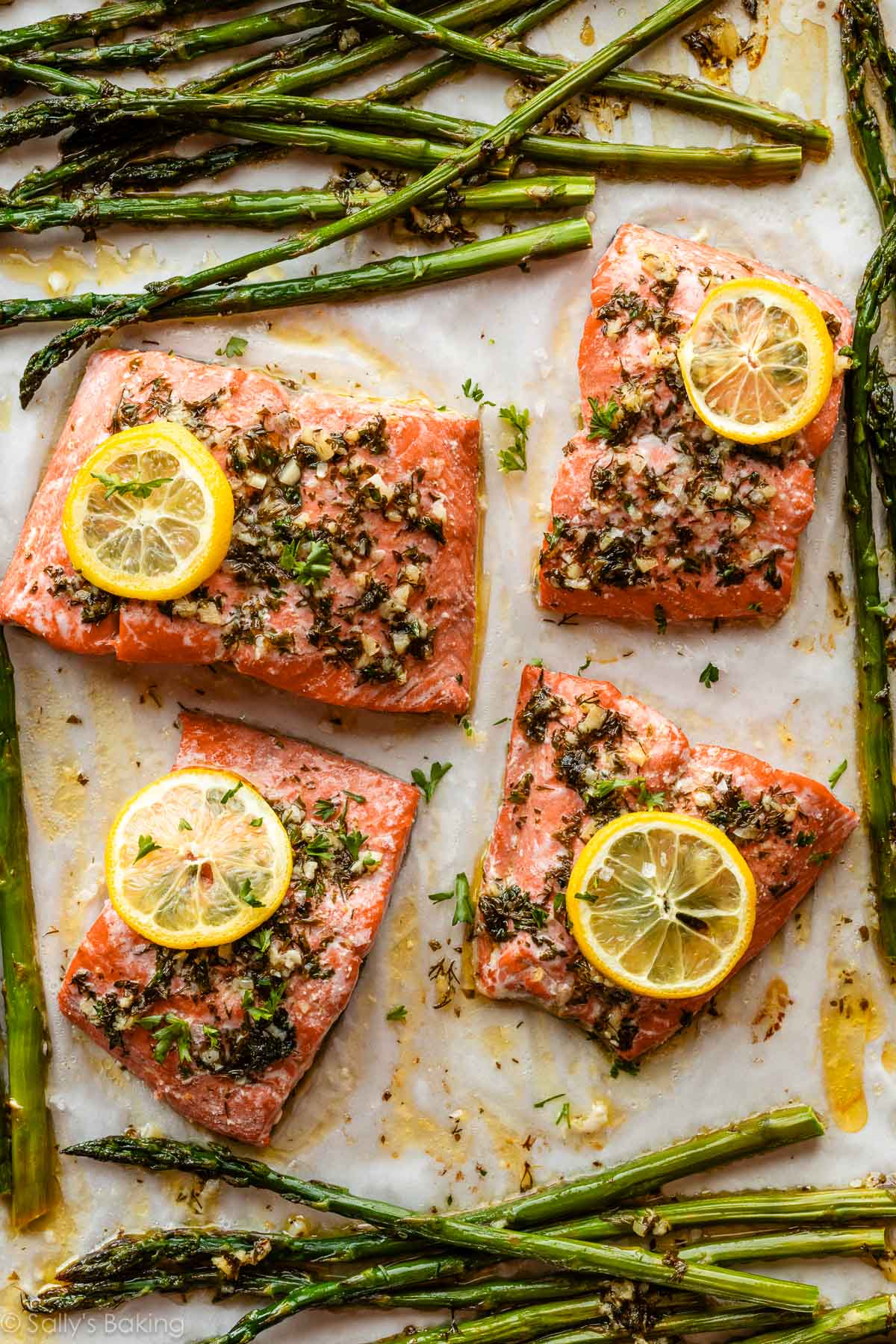 Baked Lemon Garlic Salmon