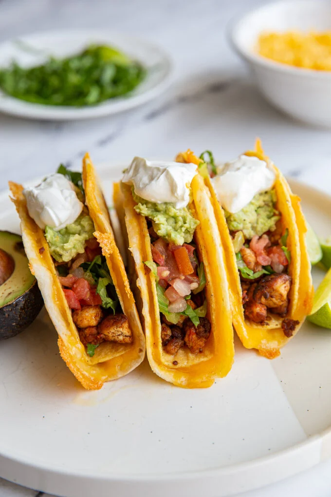 Cheesy Double Stacked Taco Shells