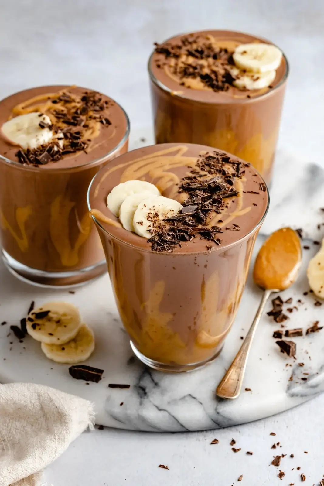 Chocolate Peanut Butter Banana Smoothie