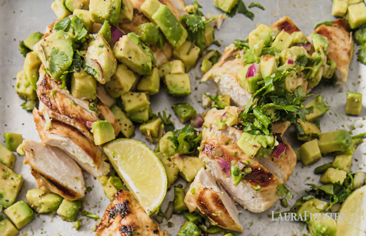 Cilantro Lime Chicken Breasts With Avocado Salsa&nbsp;
