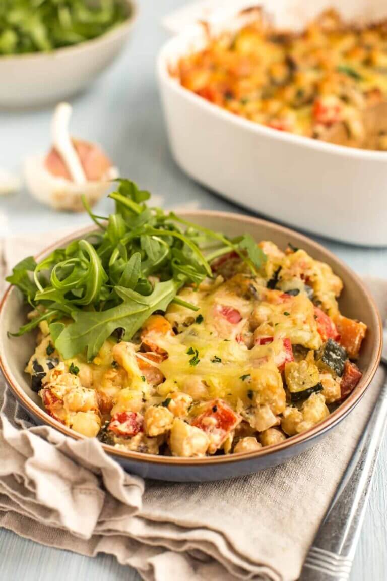 Creamy Chickpea Bake