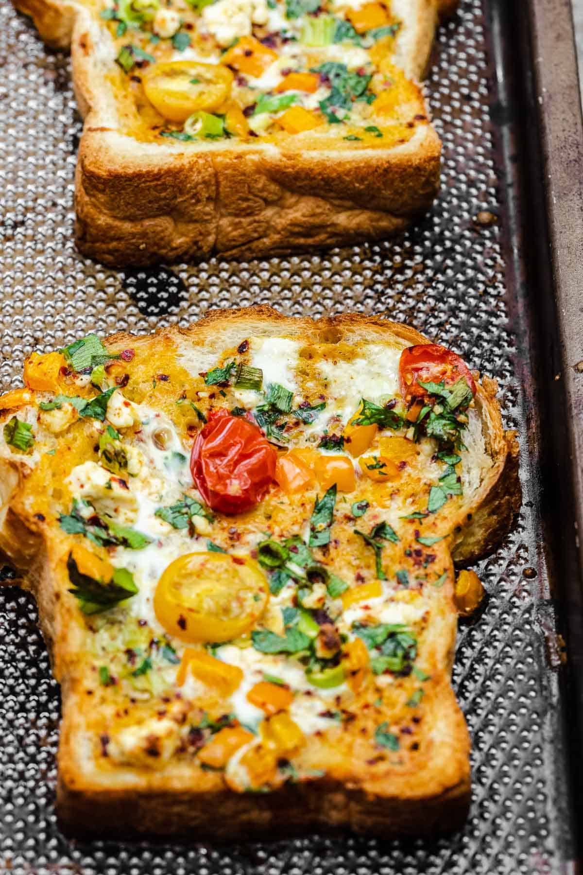 Egg Toast With Vegetables