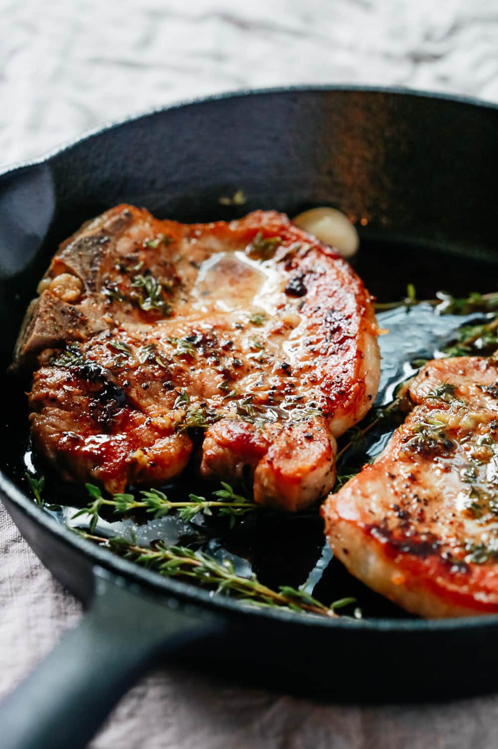 Garlic Butter Baked Pork Chops