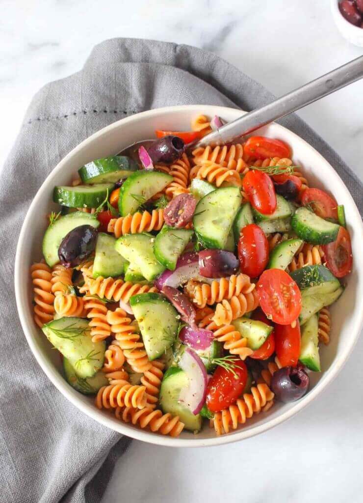 Gluten-Free Greek Pasta Salad