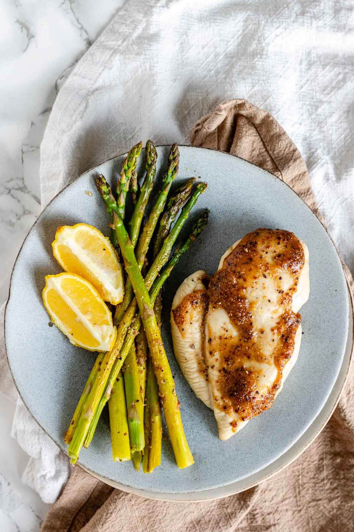 Honey Dijon Sheet Pan Chicken And Asparagus