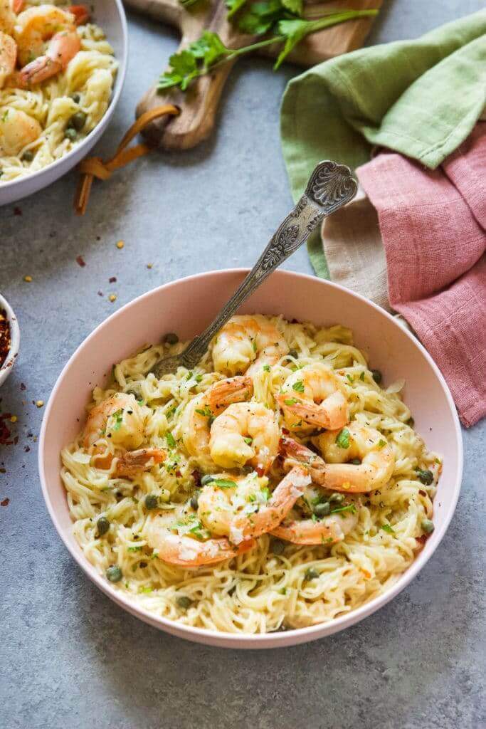 Instant Pot Shrimp Scampi Pasta