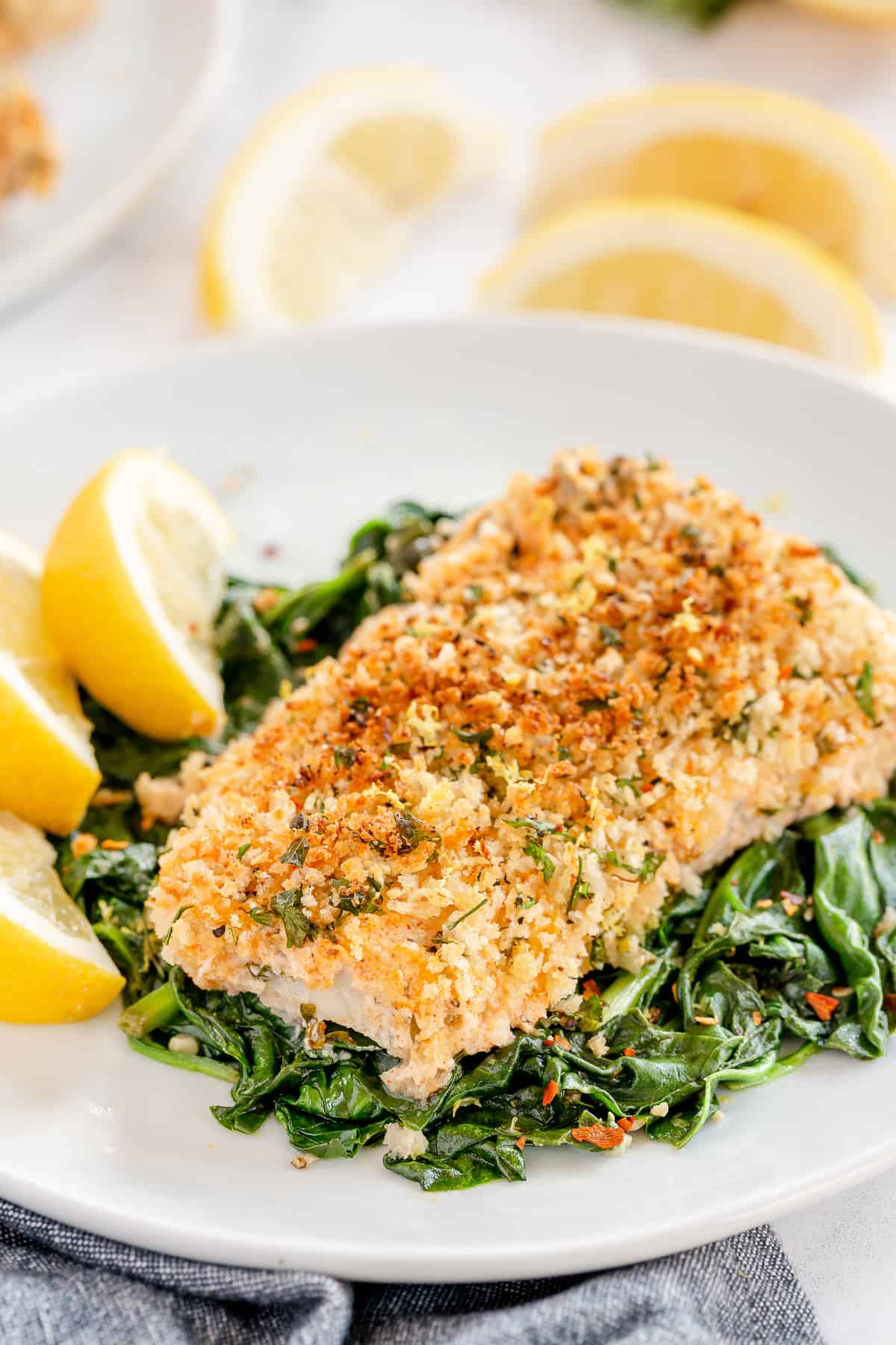 Lemon Basil Baked Cod