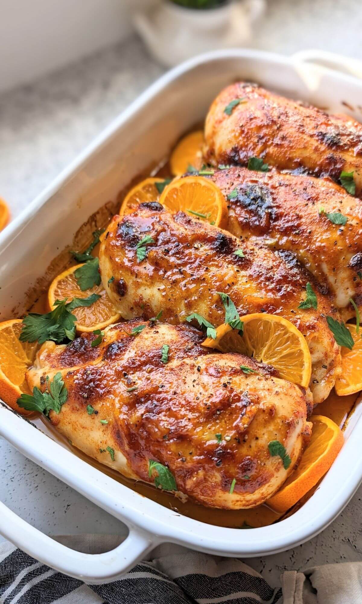 Low Sodium Orange Glazed Chicken Breasts