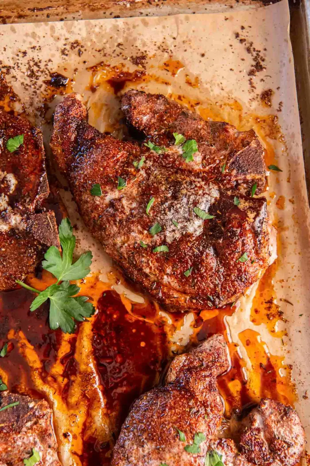 Oven Baked Bone-In Pork Chops