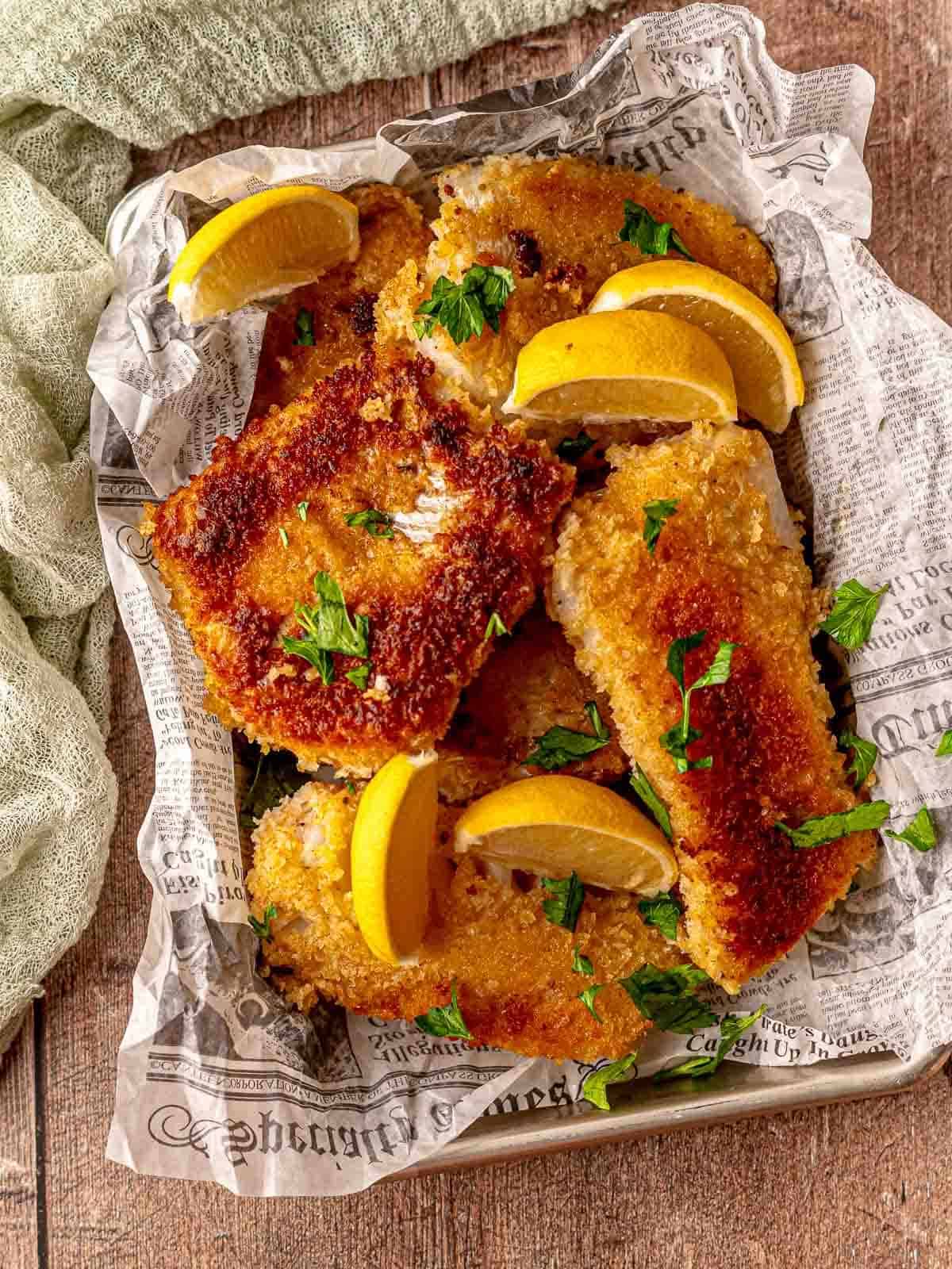 Panko Crusted Cod