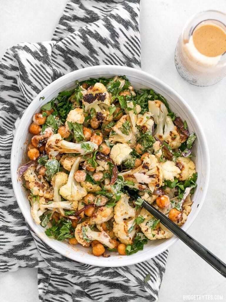 Roasted Cauliflower Salad