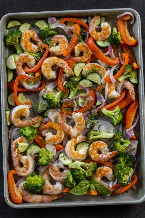 Sheet Pan Shrimp And Veggies