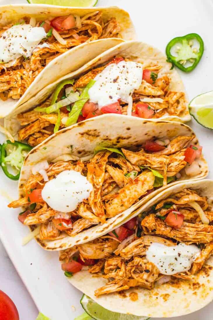 Shredded Chicken Tacos