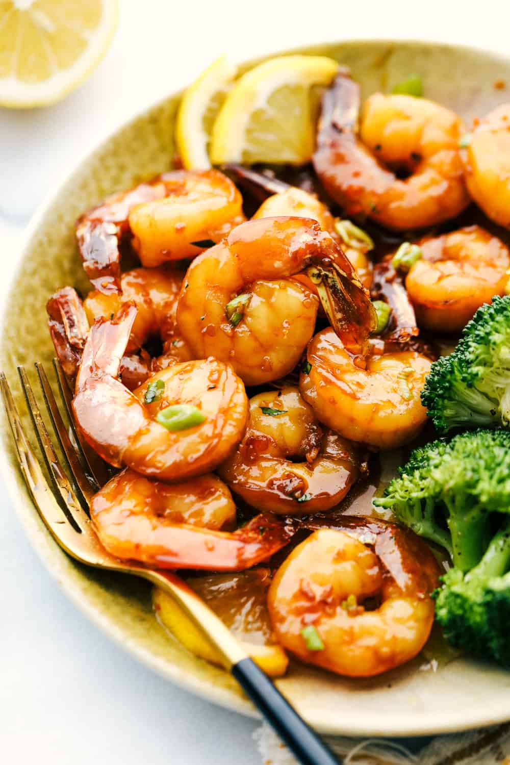 Sticky Honey Garlic Butter Shrimp