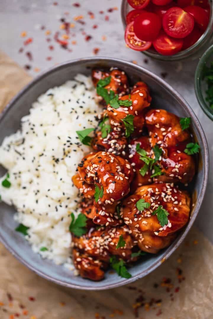 Sticky Sesame Cauliflower