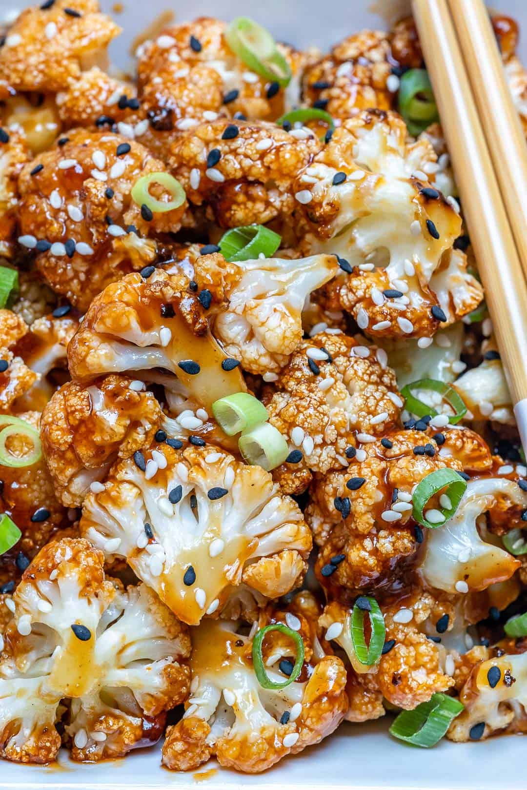 Sweet And Spicy Baked Cauliflower