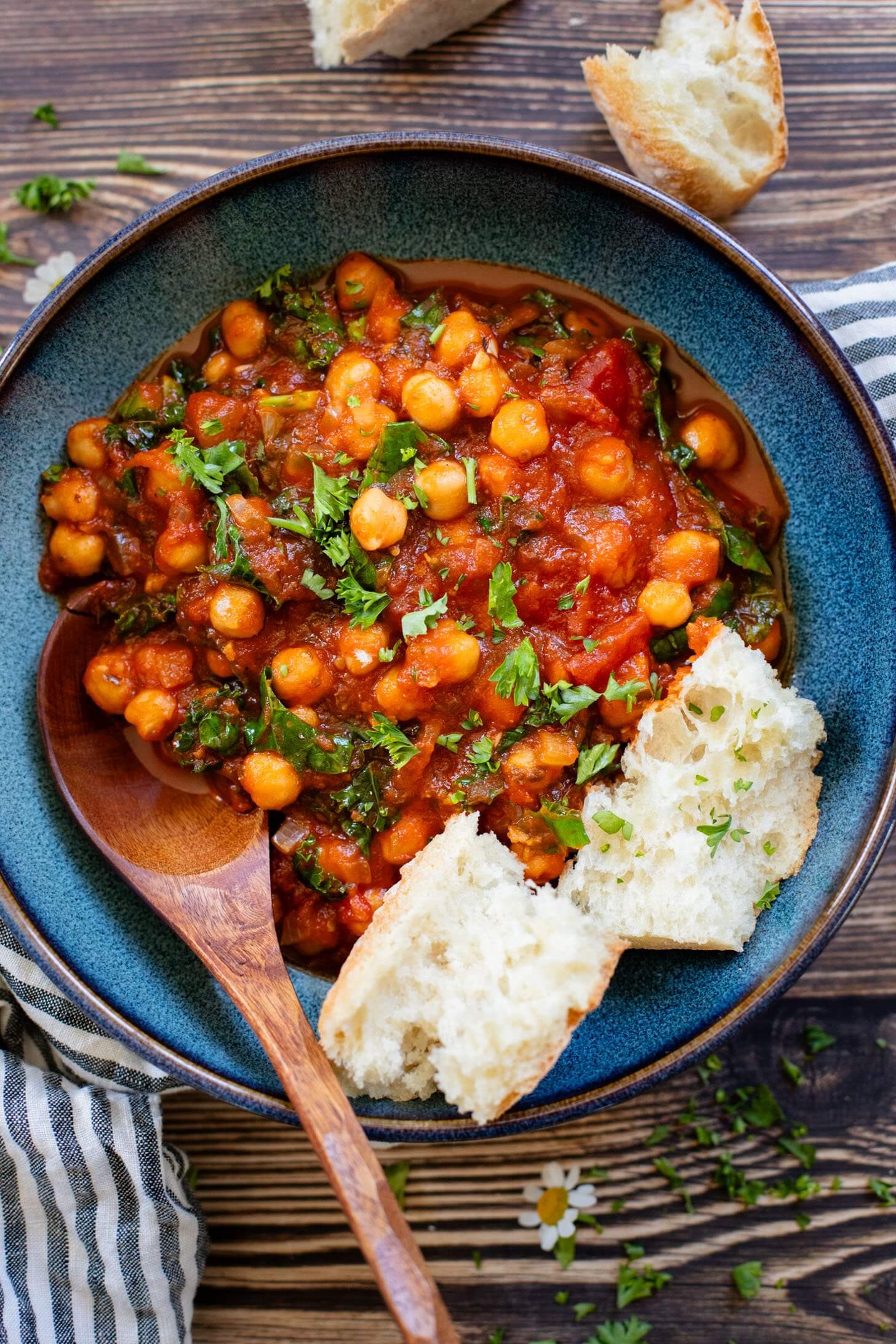 Tomato Braised Chickpeas